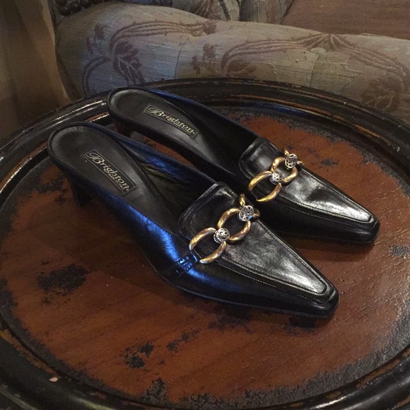 Brighton Shoes - **Like New**Brighton Mules Size 8N, 2 3/4” heel